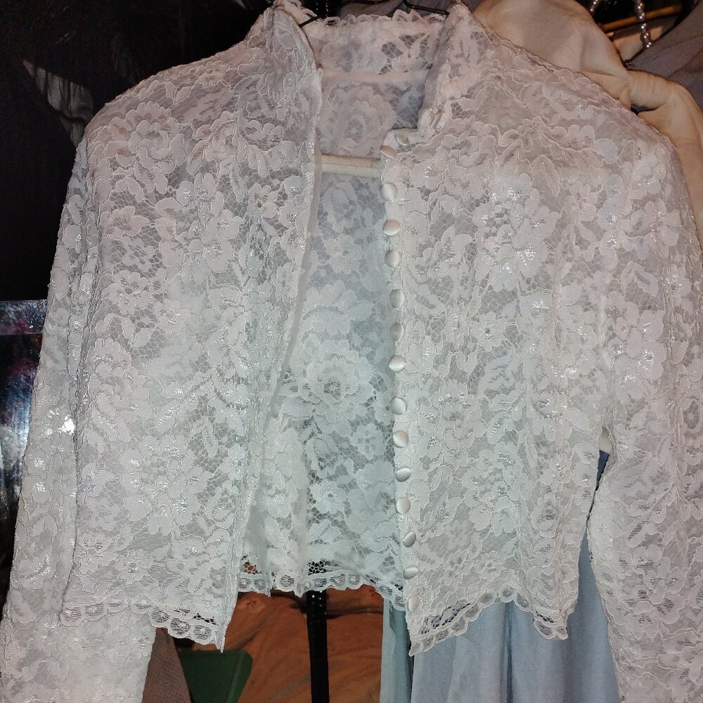 Small White Lace Jacket
